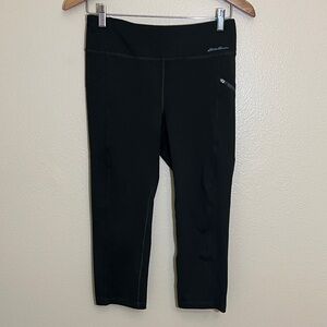 Eddie Bauer Dark Green Active Capri Leggings